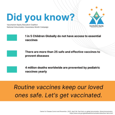 A poster with information about vaccines.