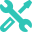 A green background with two blue crossed wrenches.
