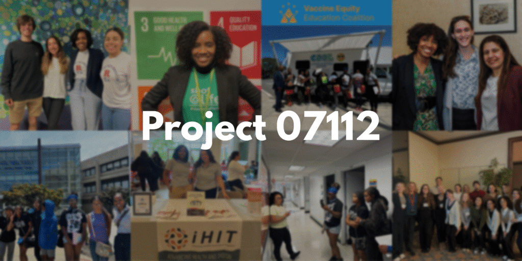 Collage of community and educational activities.